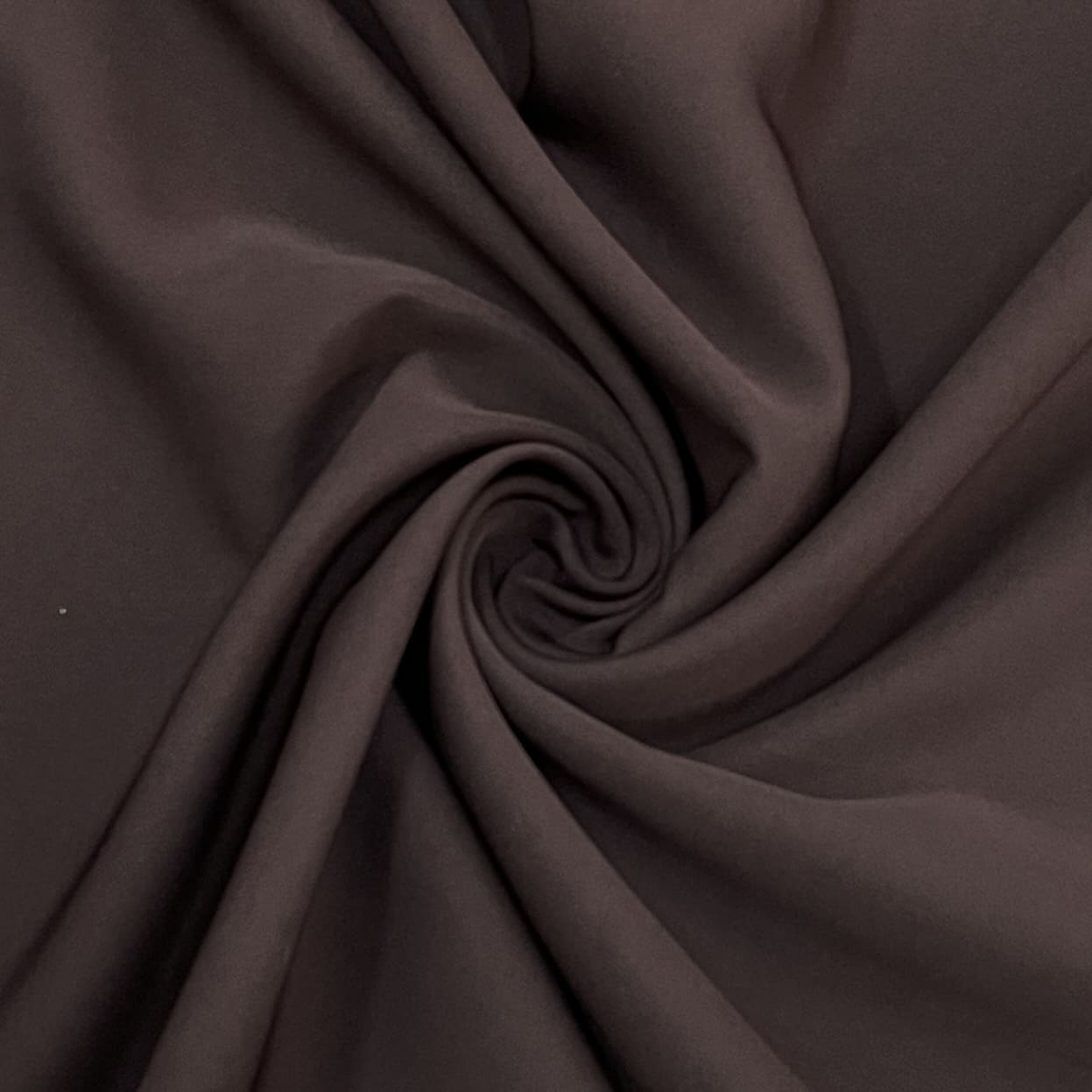 Premium Chocolate Brown Solid Banana Crepe Fabric