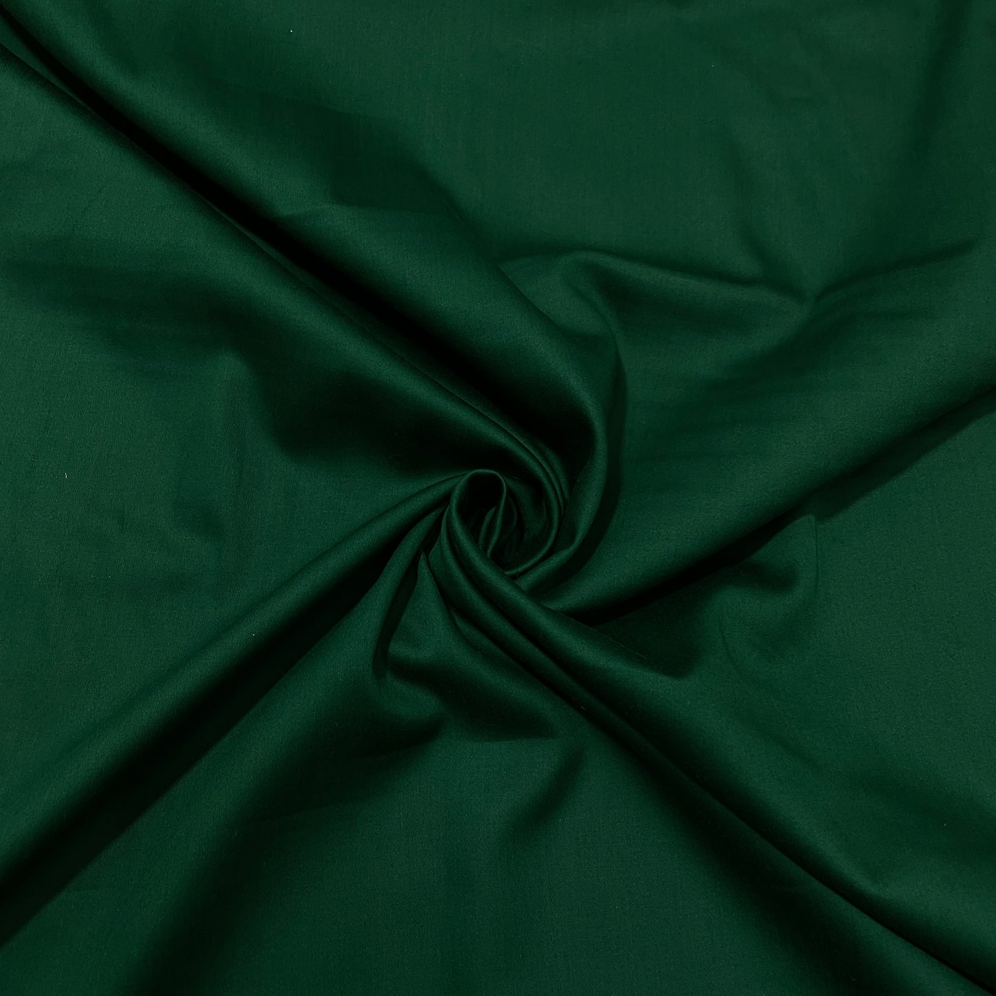 Jungle Green Solid Cotton Satin Fabric - TradeUNO