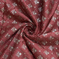 Premium Pink Buti Floral Foil Print Silk Fabric