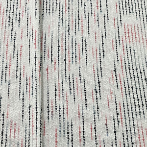 Premium White Multicolor Tweed Fabric