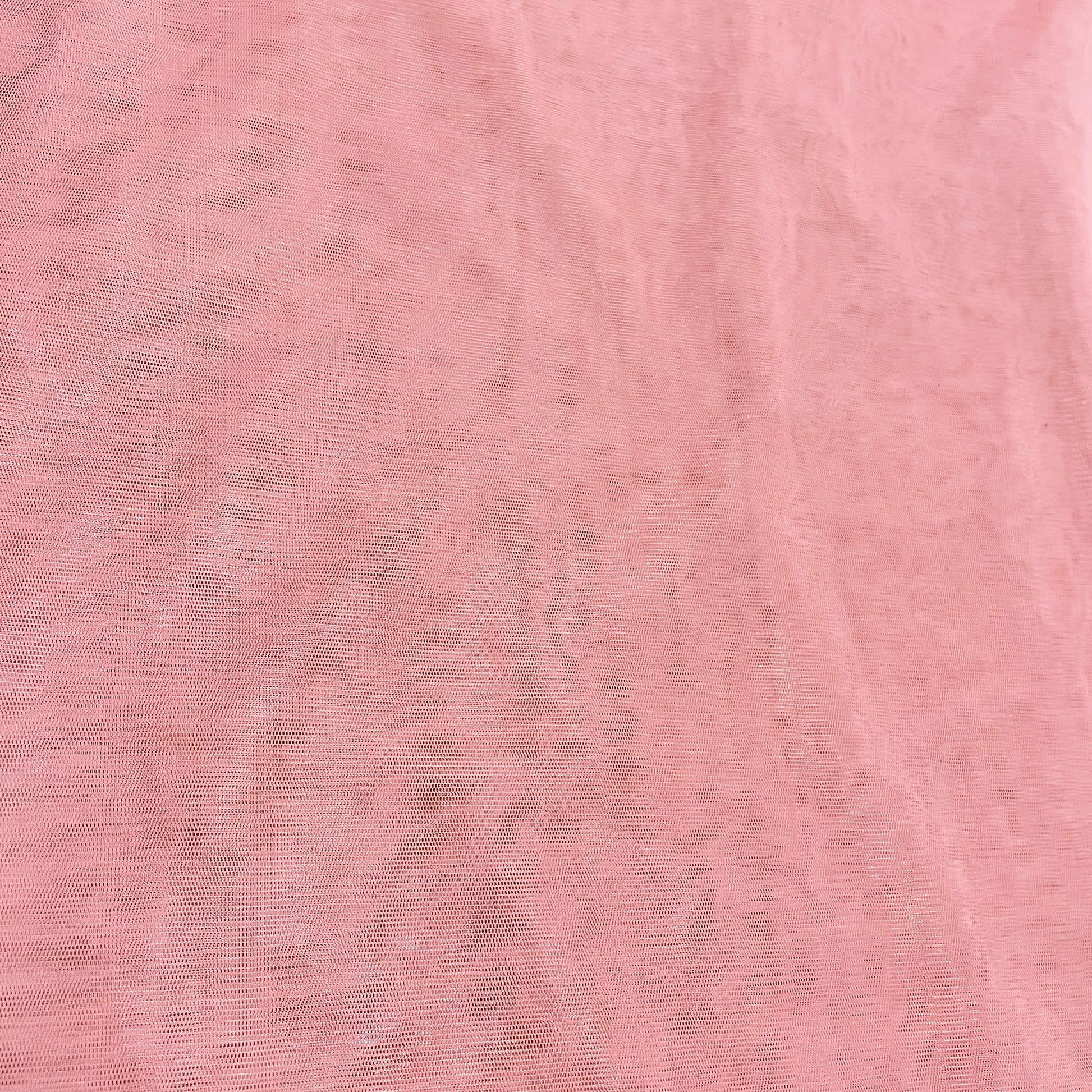 Peach Pink Solid Net Fabric - TradeUNO