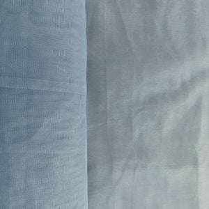 Steel Grey Solid Net Fabric - TradeUNO