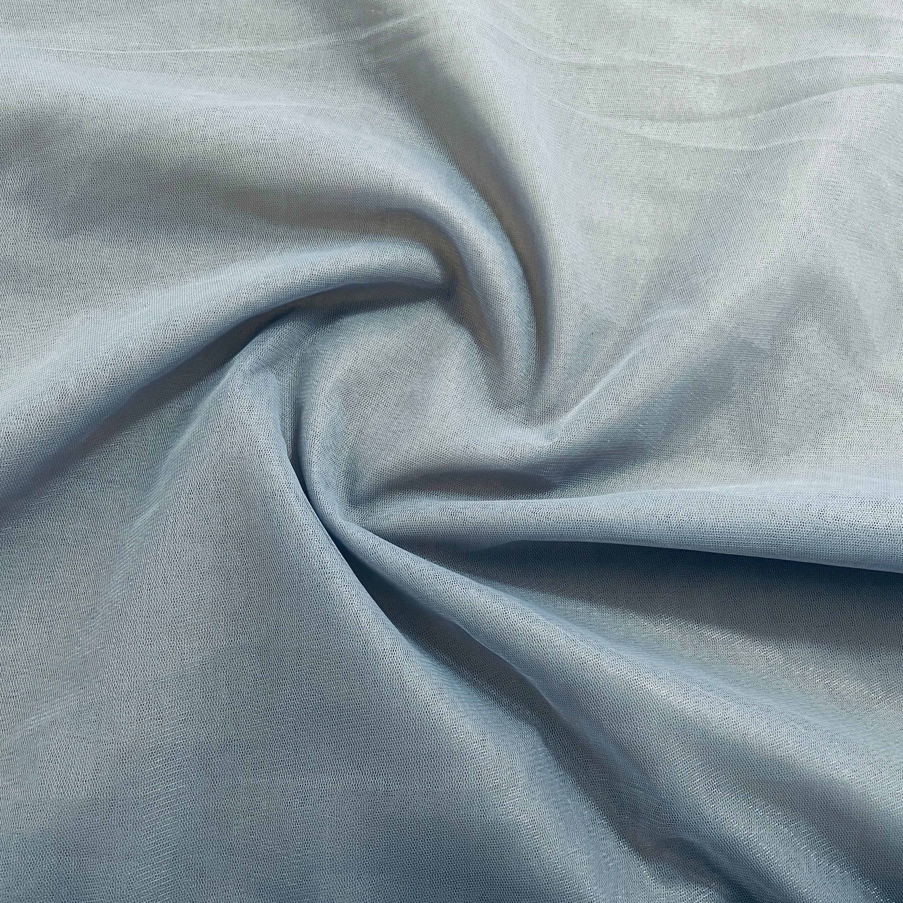 Steel Grey Solid Net Fabric - TradeUNO