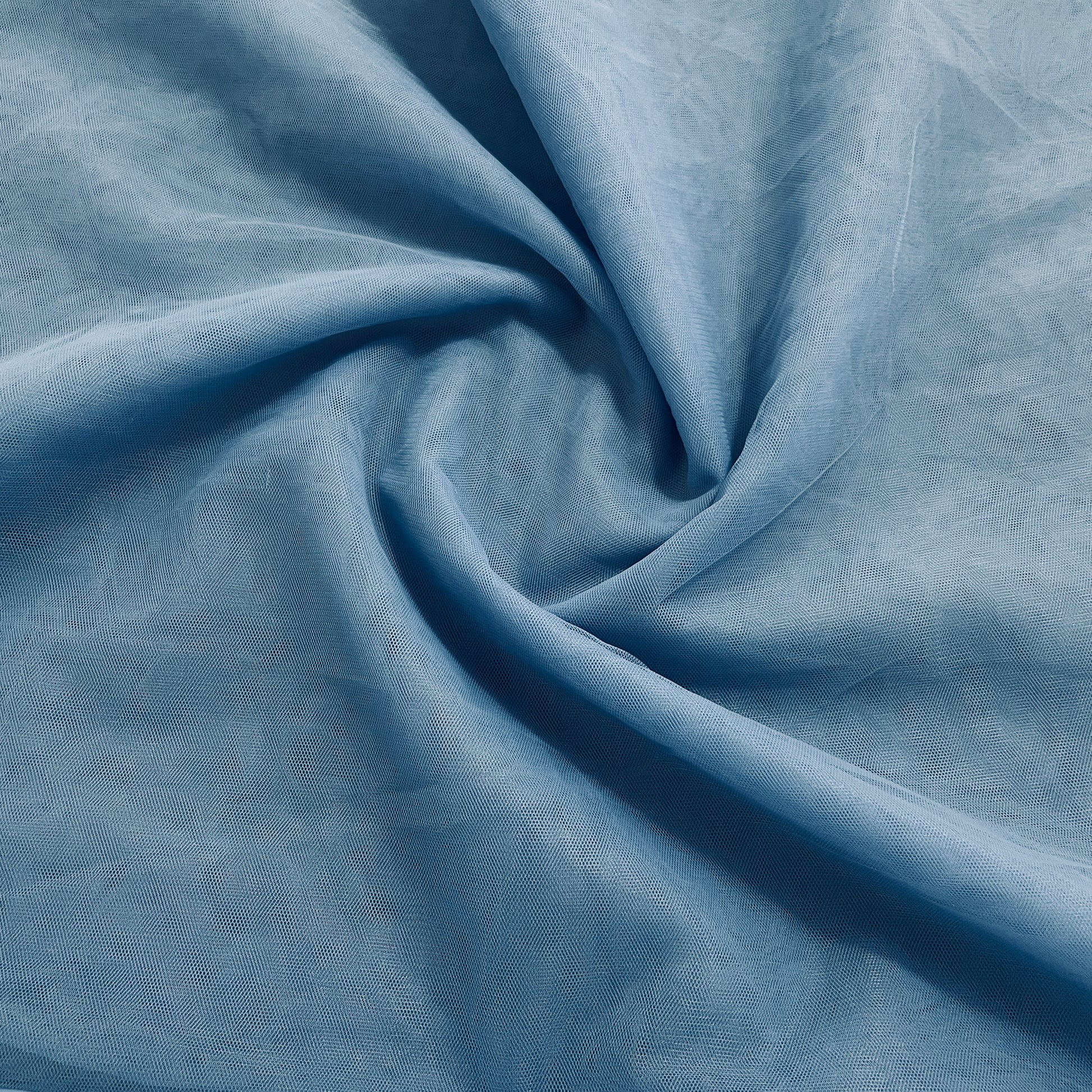 Buy Sky Blue Solid Net Fabric Online – TradeUNO Fabrics