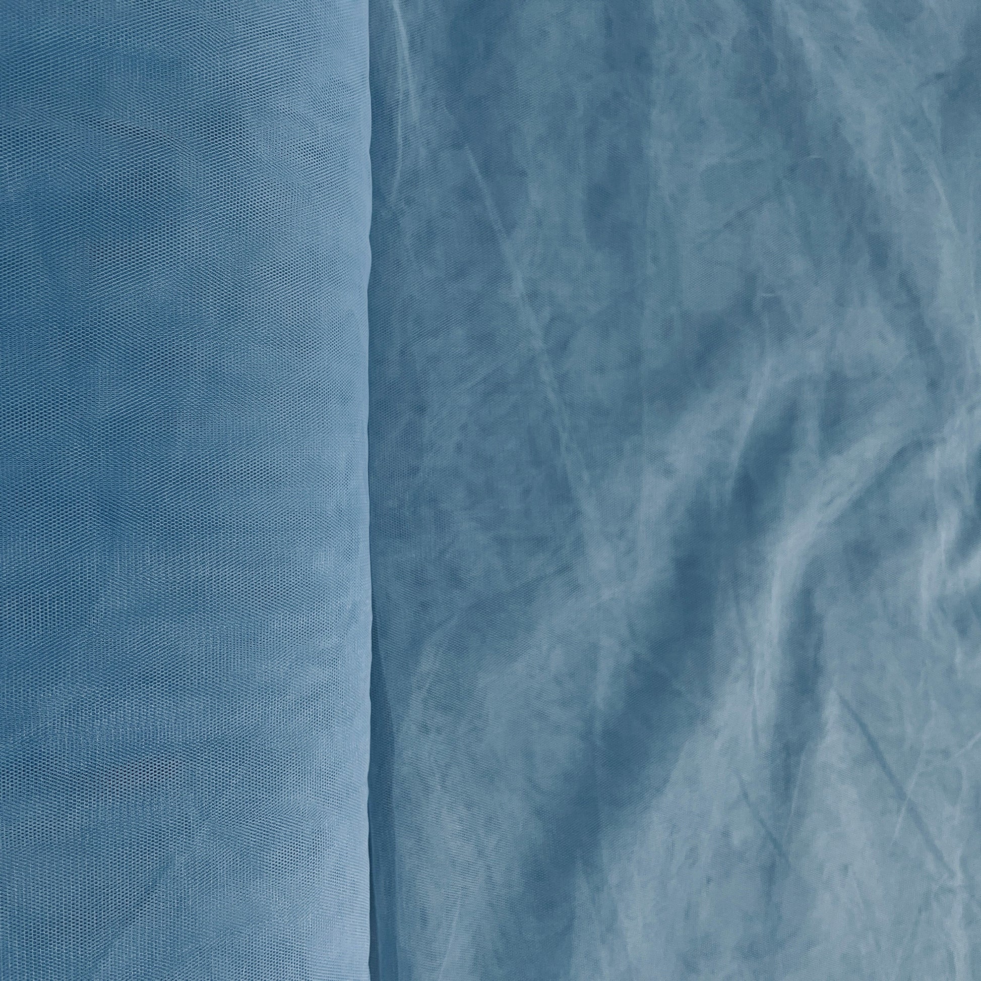 Sky Blue Solid Net Fabric - TradeUNO