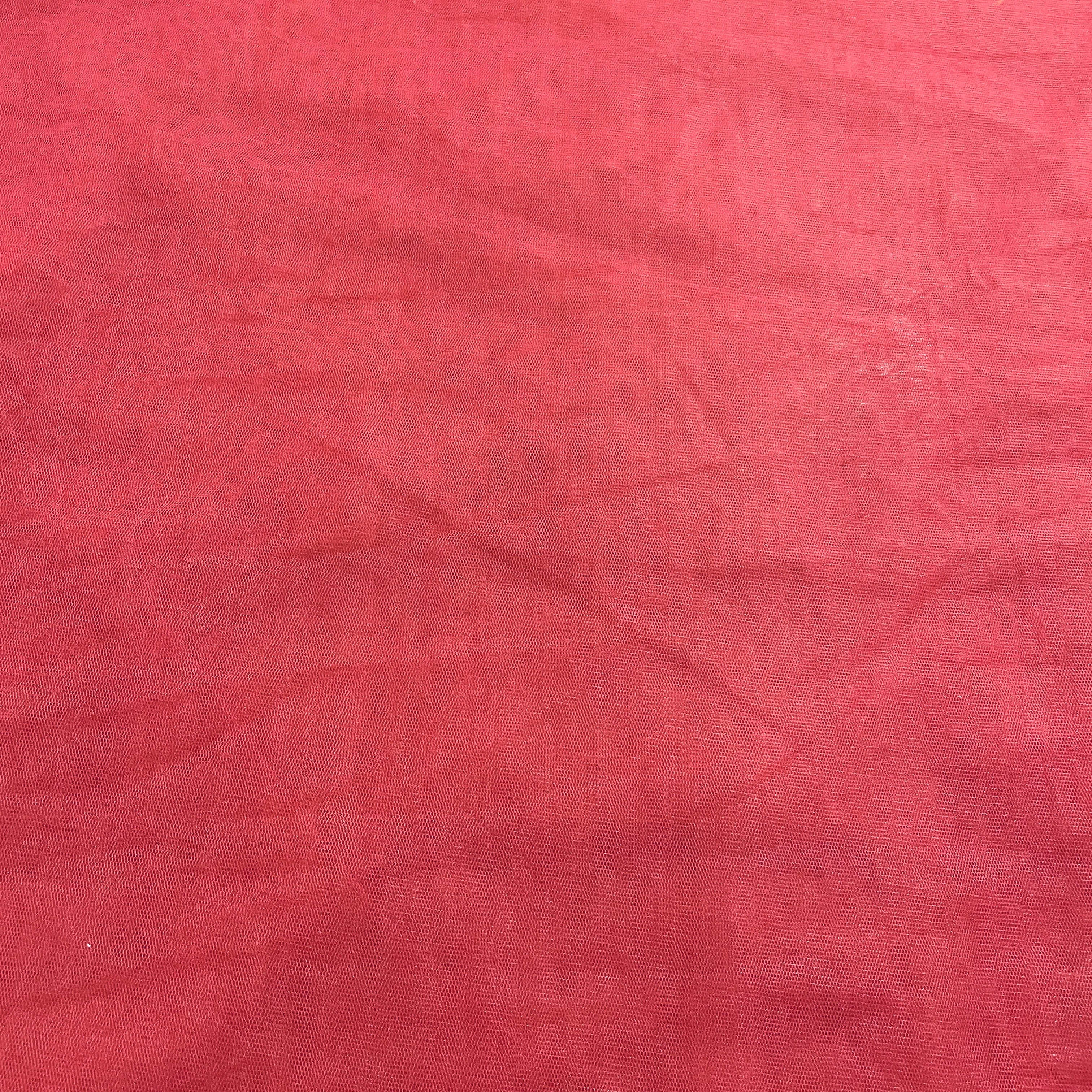 Maroon Solid Net Fabric - TradeUNO