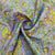 Purple & Multicolor Floral Slub Tusser Silk Fabric
