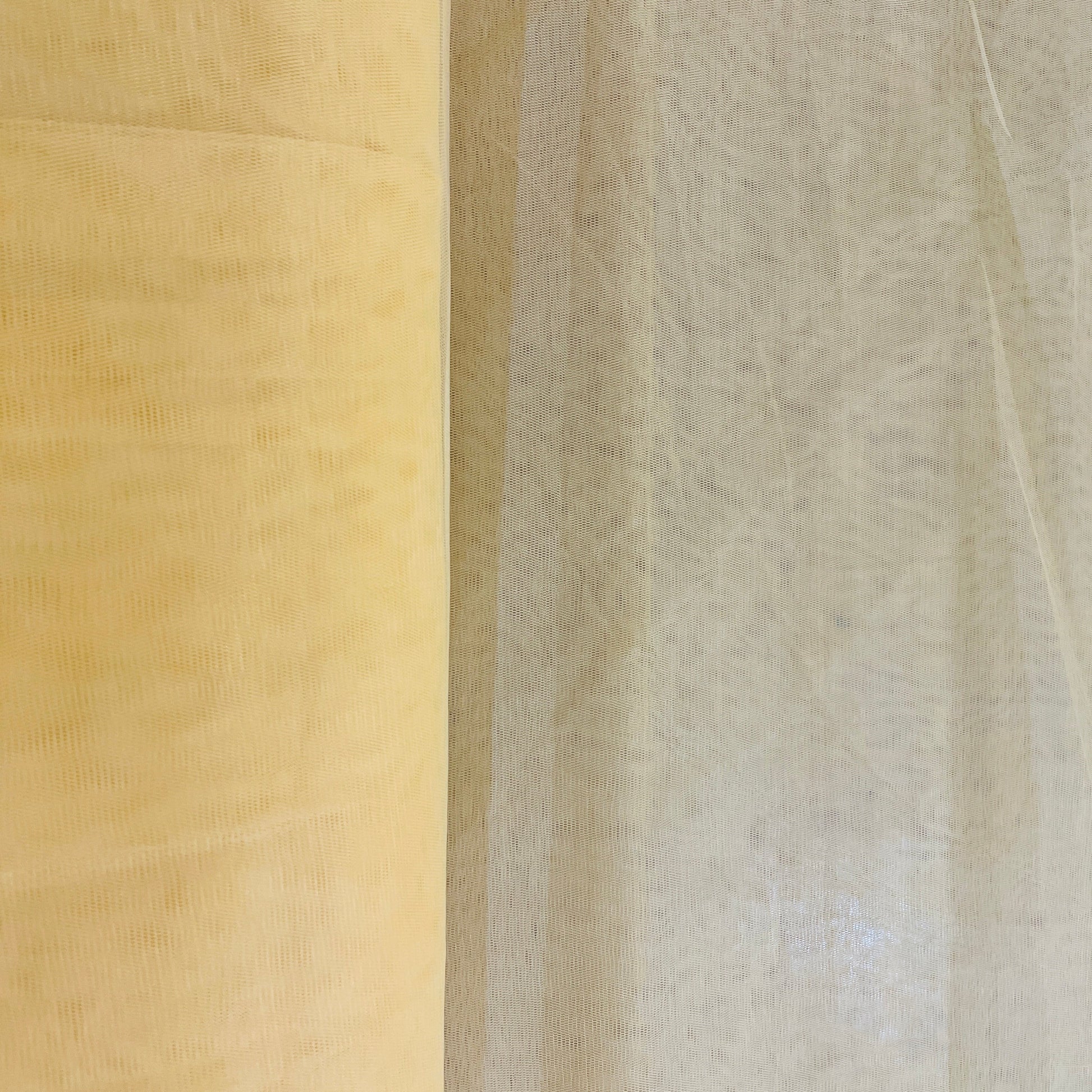 Yellow Solid Net Fabric - TradeUNO