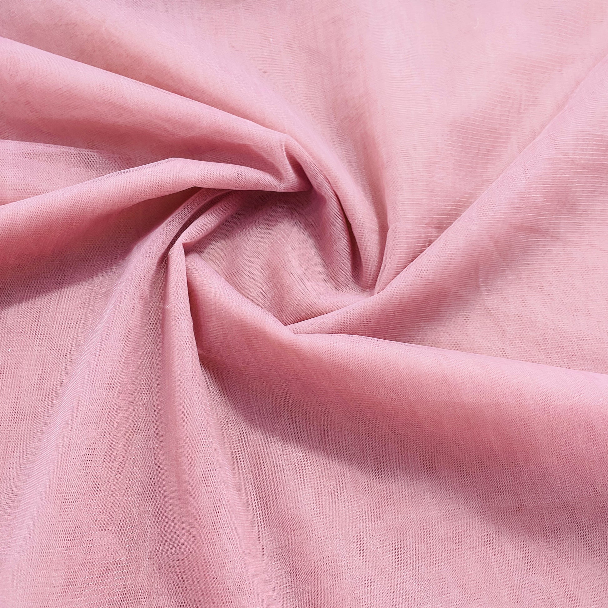 Rosewood Pink Solid Net Fabric - TradeUNO
