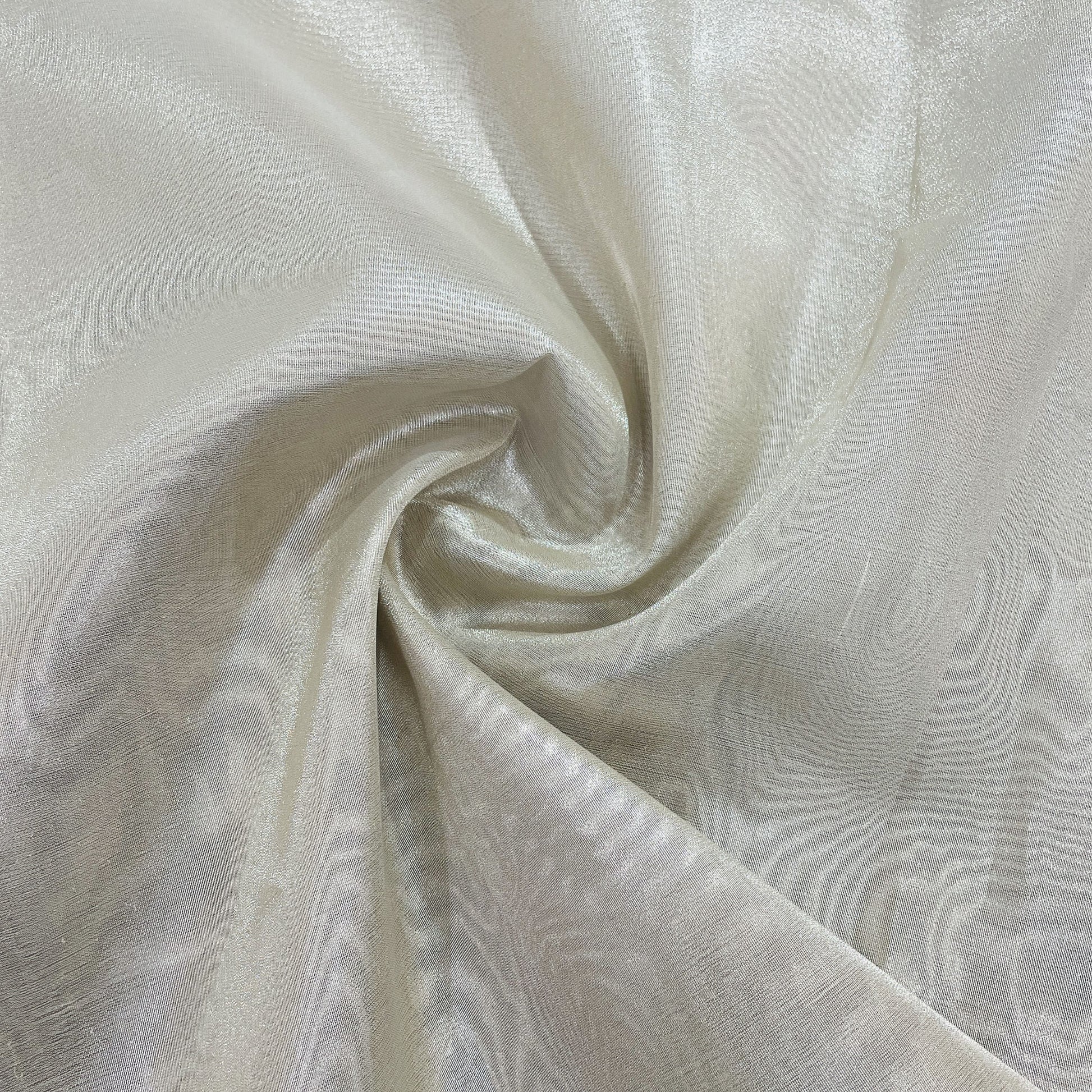 Beige Solid Tissue Fabric