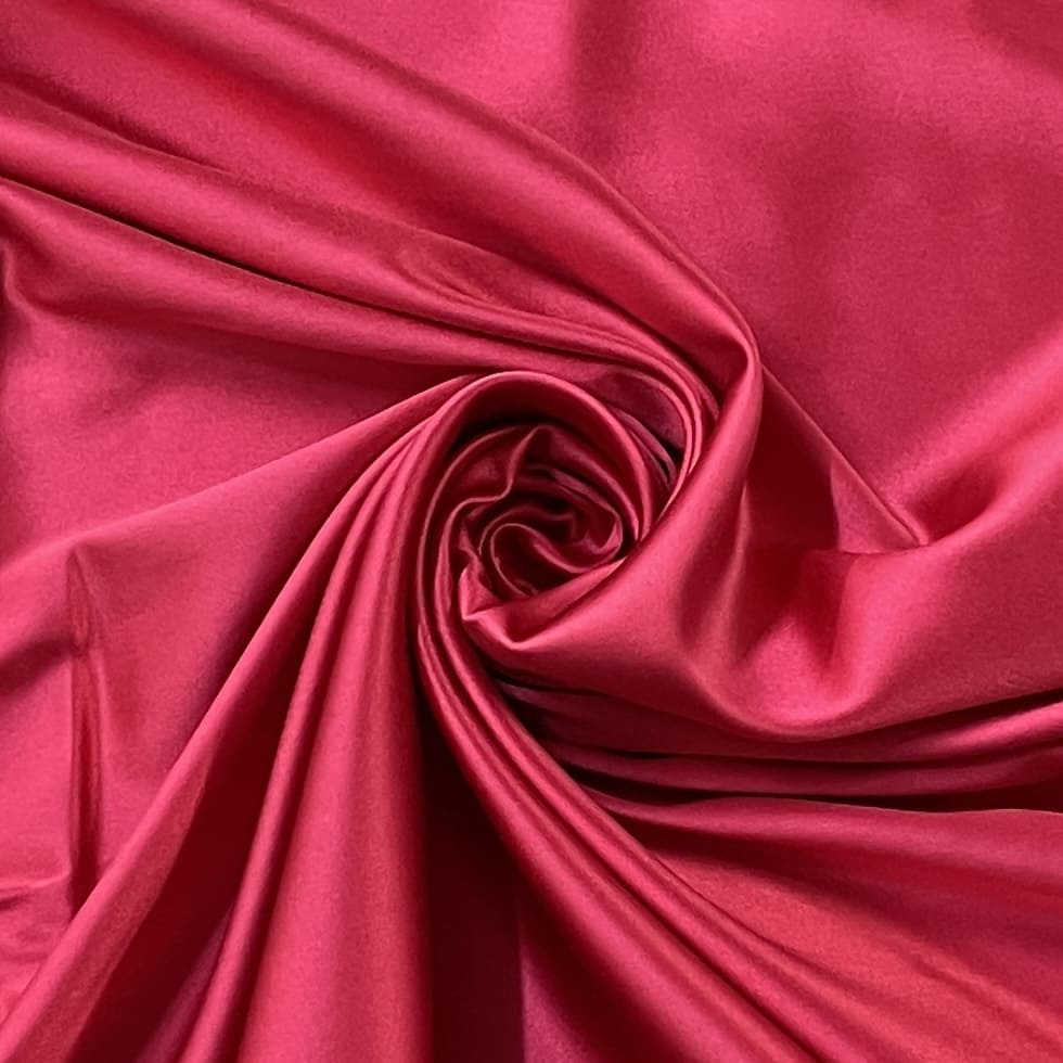 Premium Magenta Pink Solid Celina Satin Fabric