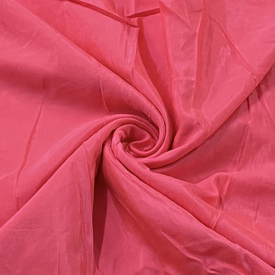 Light Neon Pink Solid Shantoon Fabric