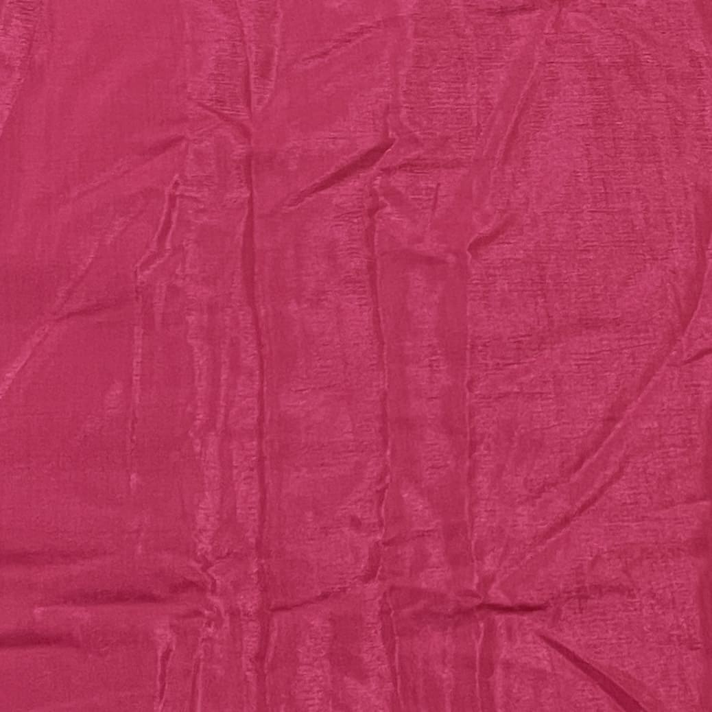 Cerise Pink Solid Shantoon Fabric