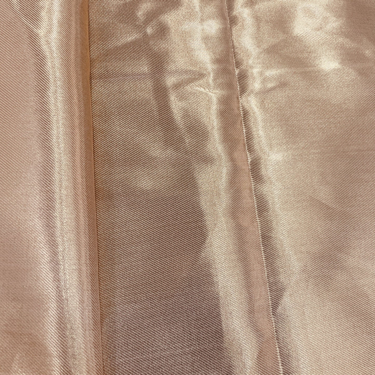 Rust Brown Solid Banarsi Brocade Fabric
