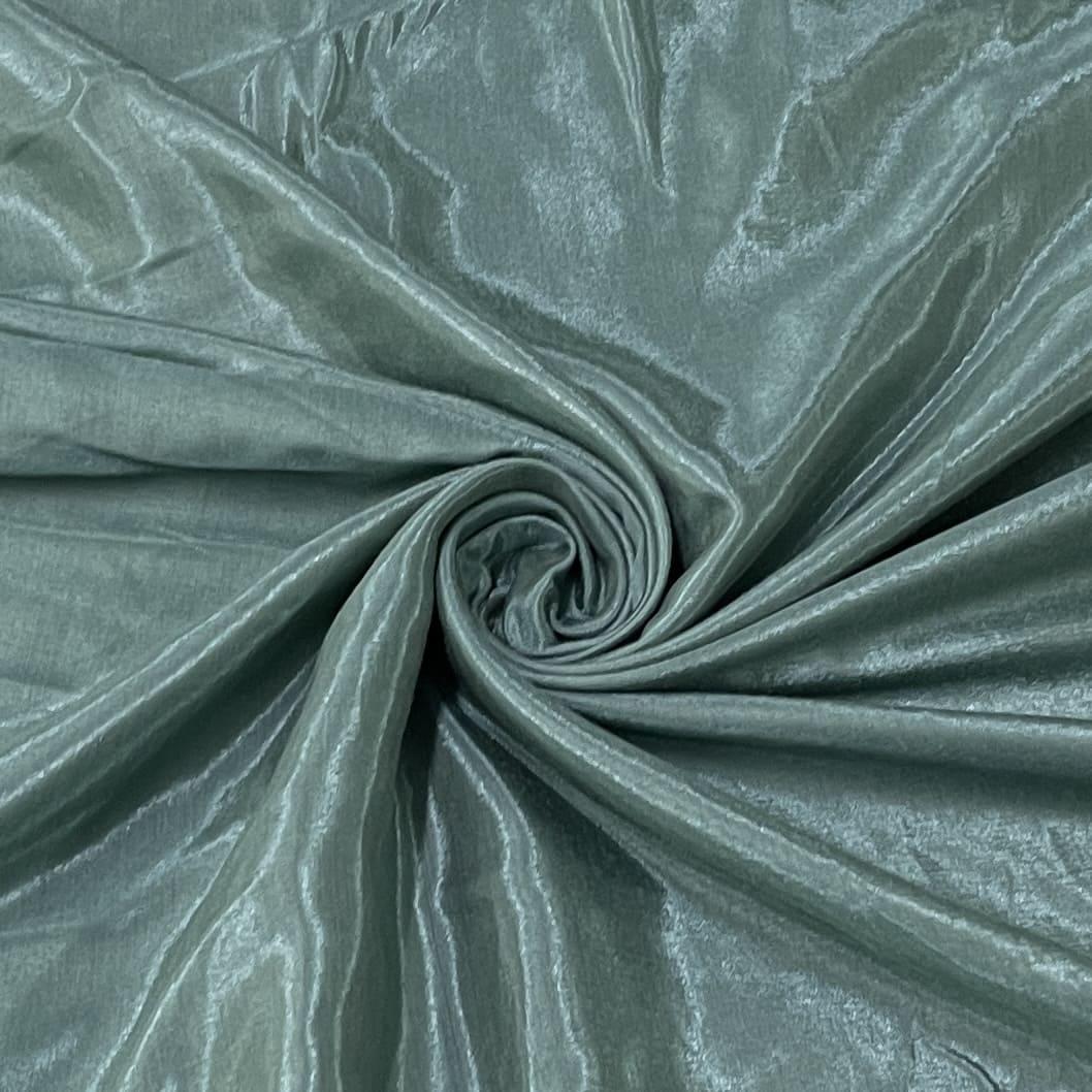 Dark Sage Green Solid Shantoon Fabric