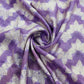 Purple Chevron Dola Silk Jacquard Fabric