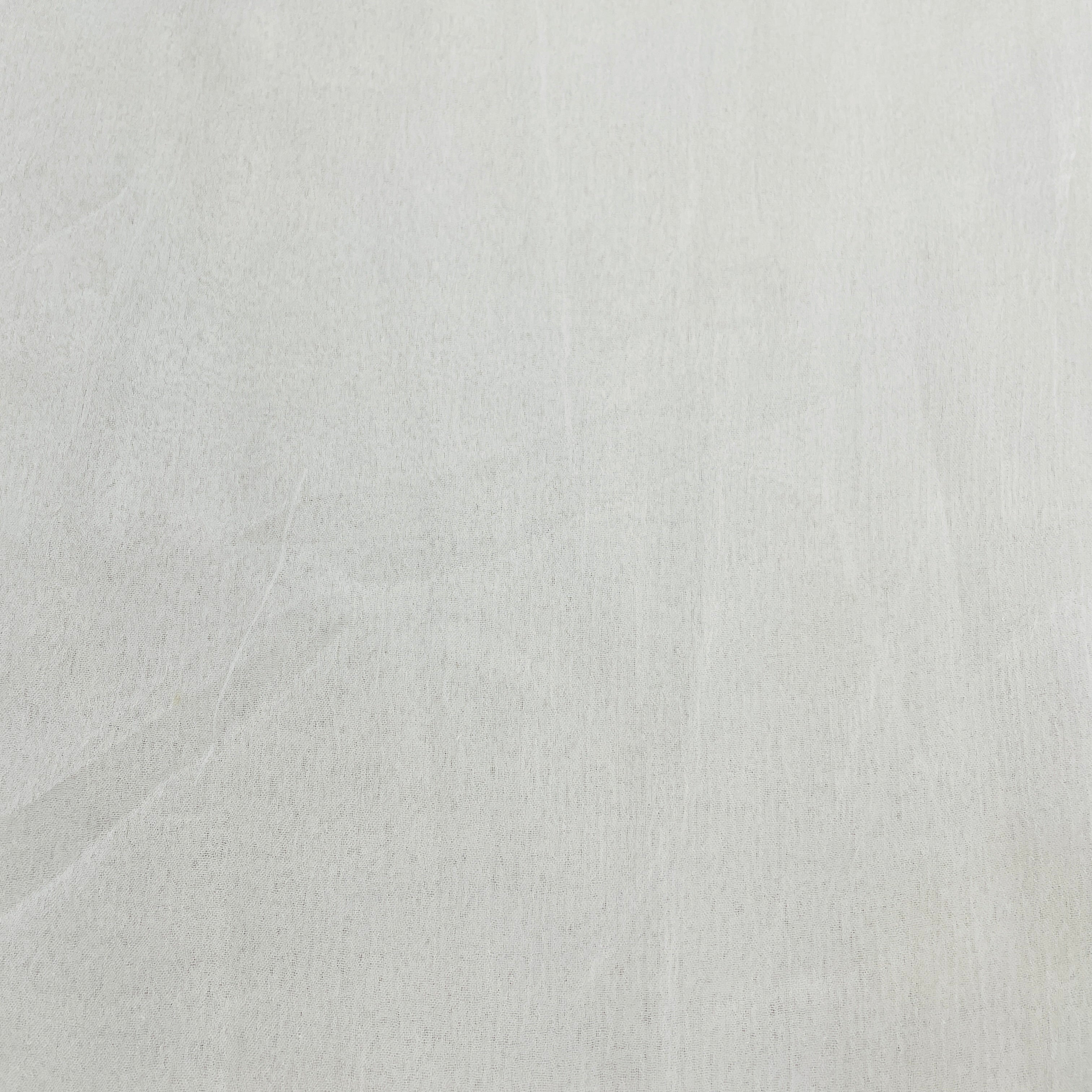 White Solid Dyeable Chiffon Fabric - TradeUNO