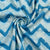 Sky Blue Chevron Dola Silk Jacquard Fabric