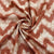 Red Chevron Dola Silk Jacquard Fabric