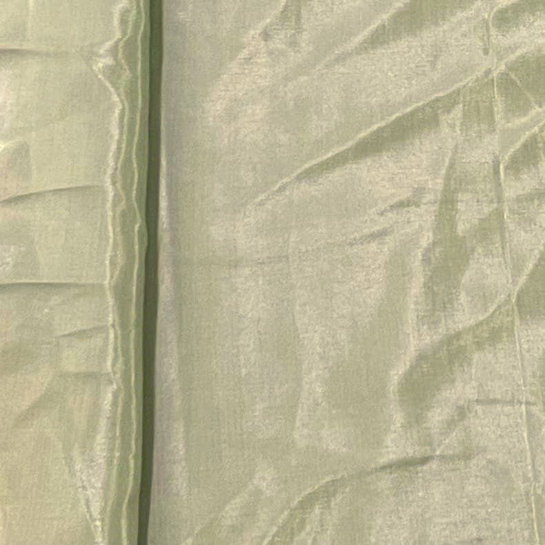 Dusky Moss Green Solid Shantoon Fabric