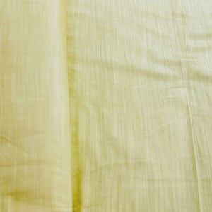 Light Yellow Solid Banarasi Cotton Slub Fabric