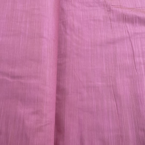 Pink Solid Banarasi Cotton Slub Fabric