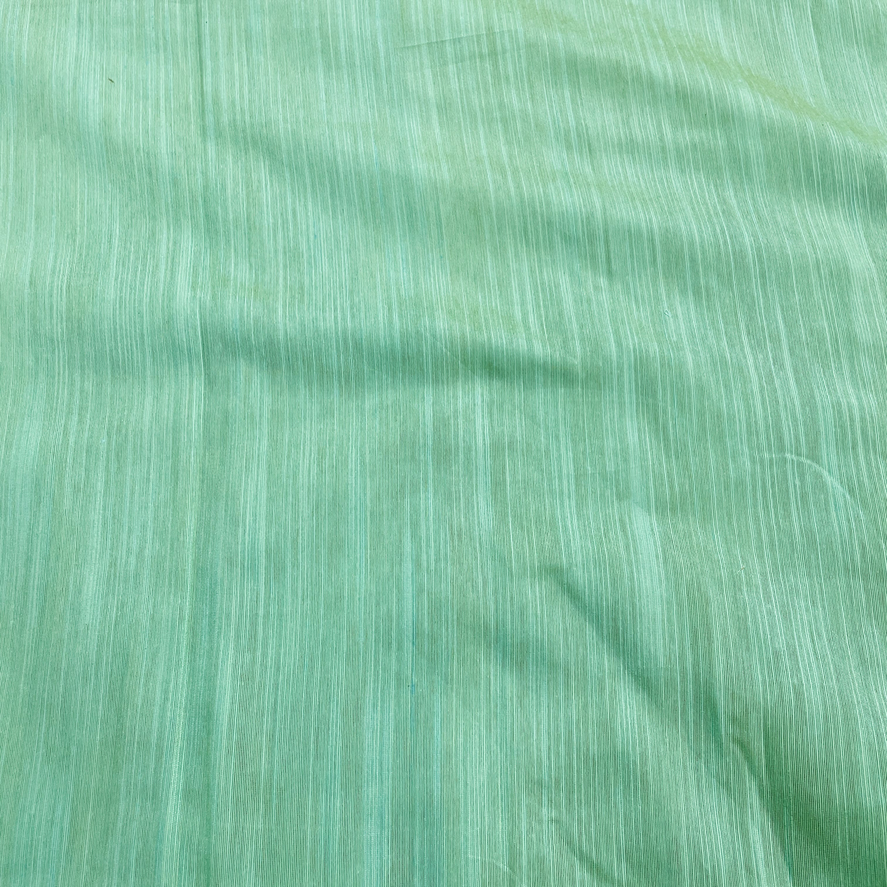 Mint Green Solid Banarasi Cotton Slub Fabric