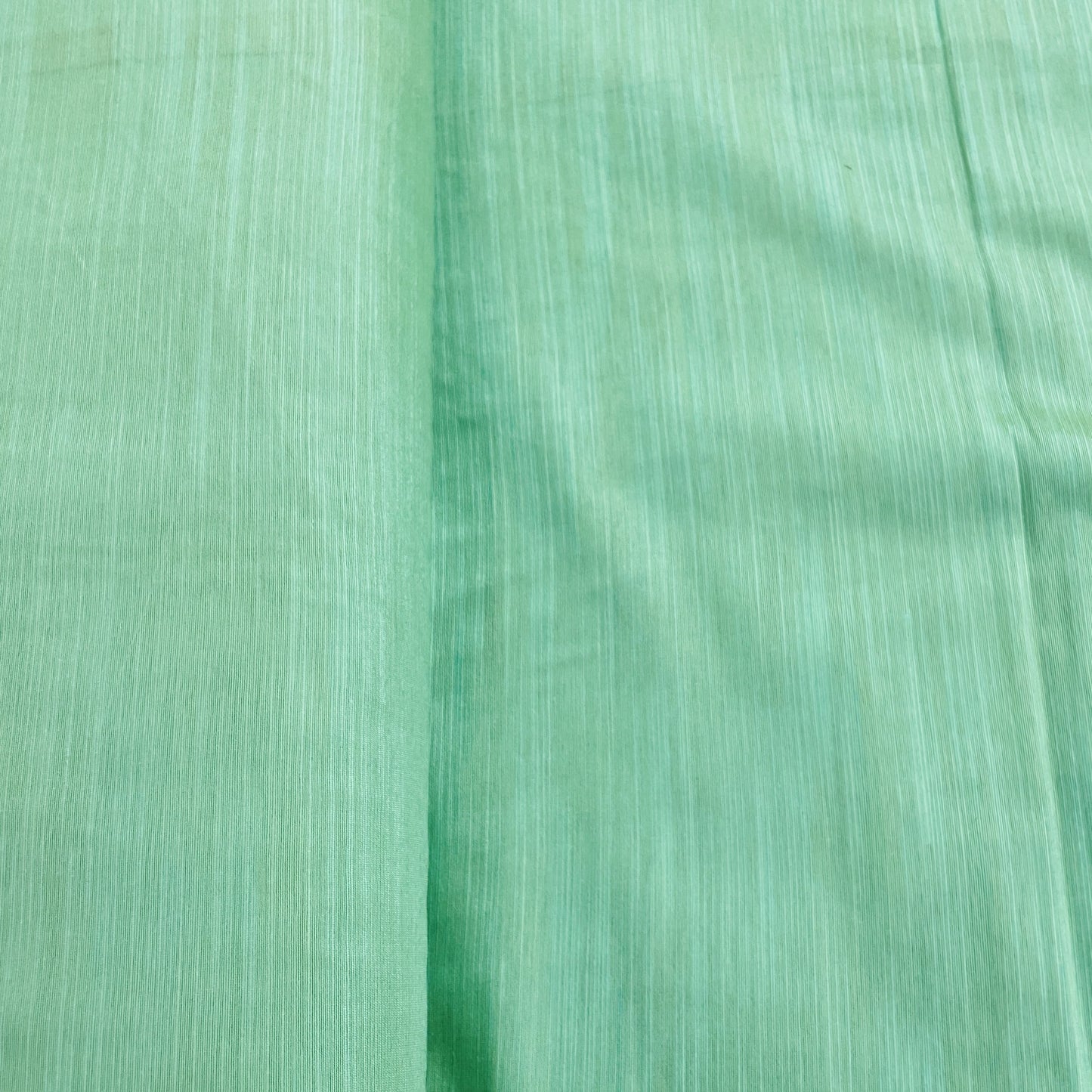 Mint Green Solid Banarasi Cotton Slub Fabric