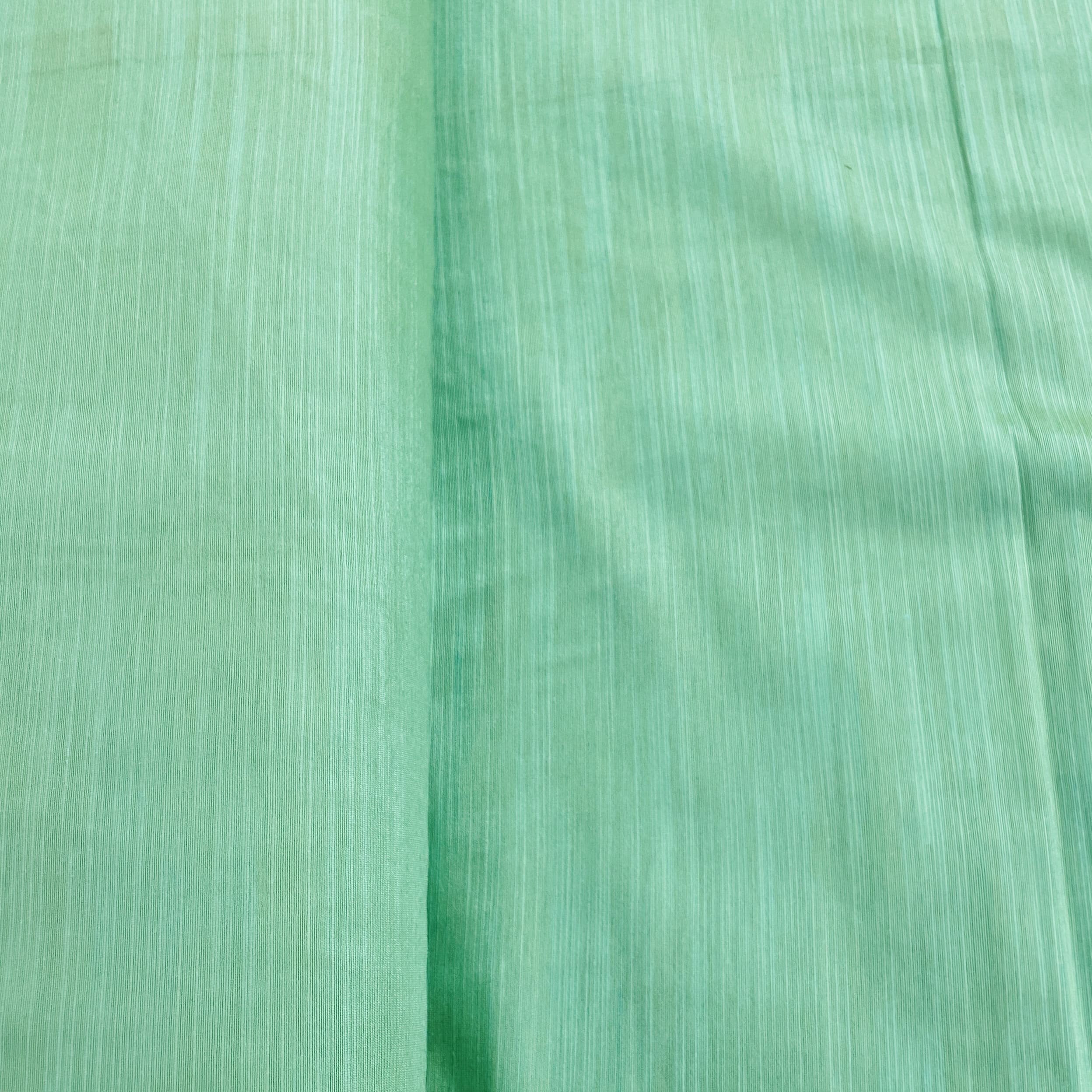 Mint Green Solid Banarasi Cotton Slub Fabric