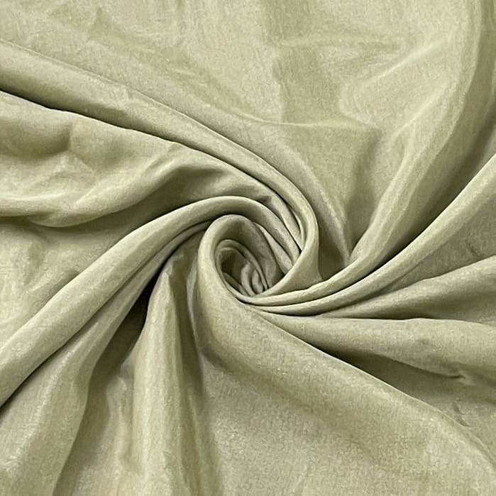 khaki green solid shantoon fabric
