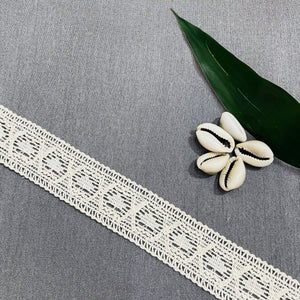 Off Cream Dyeable Cotton Lace PC-9200 - TradeUNO