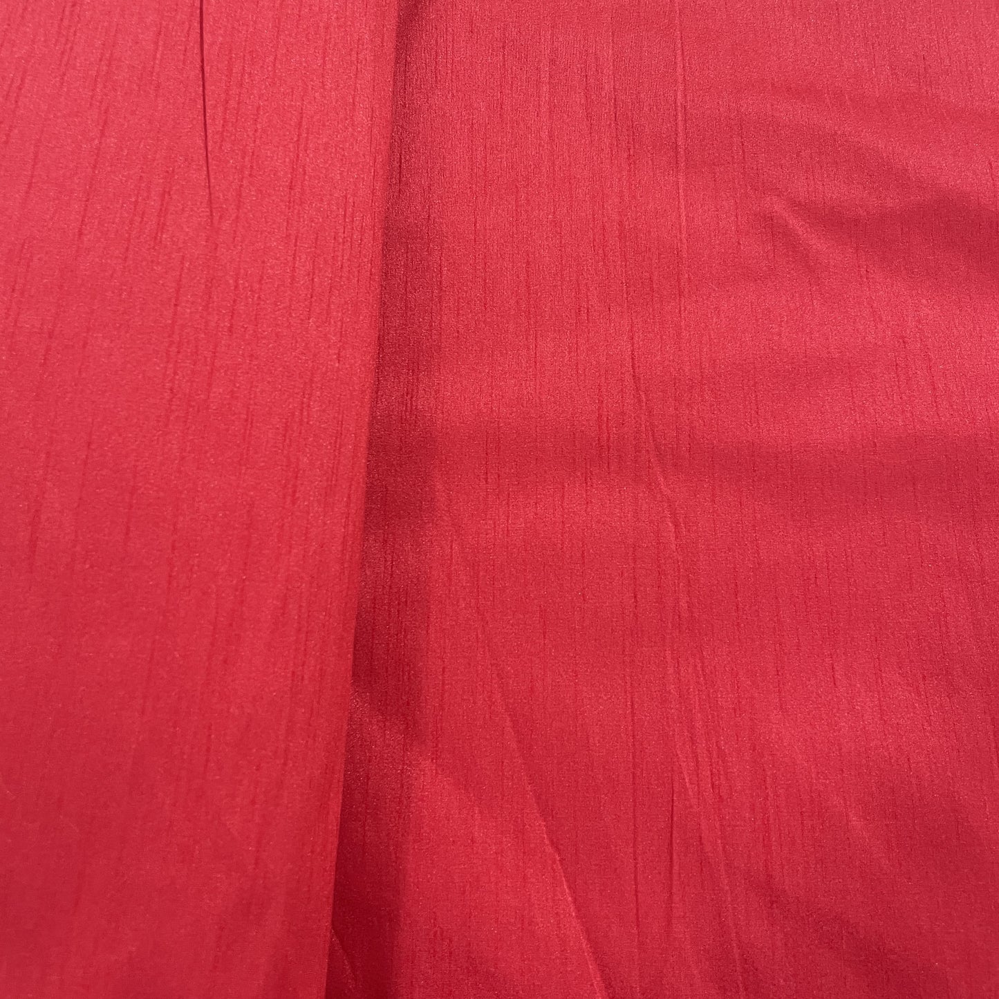 Rose Red Solid Dupian Silk Fabric