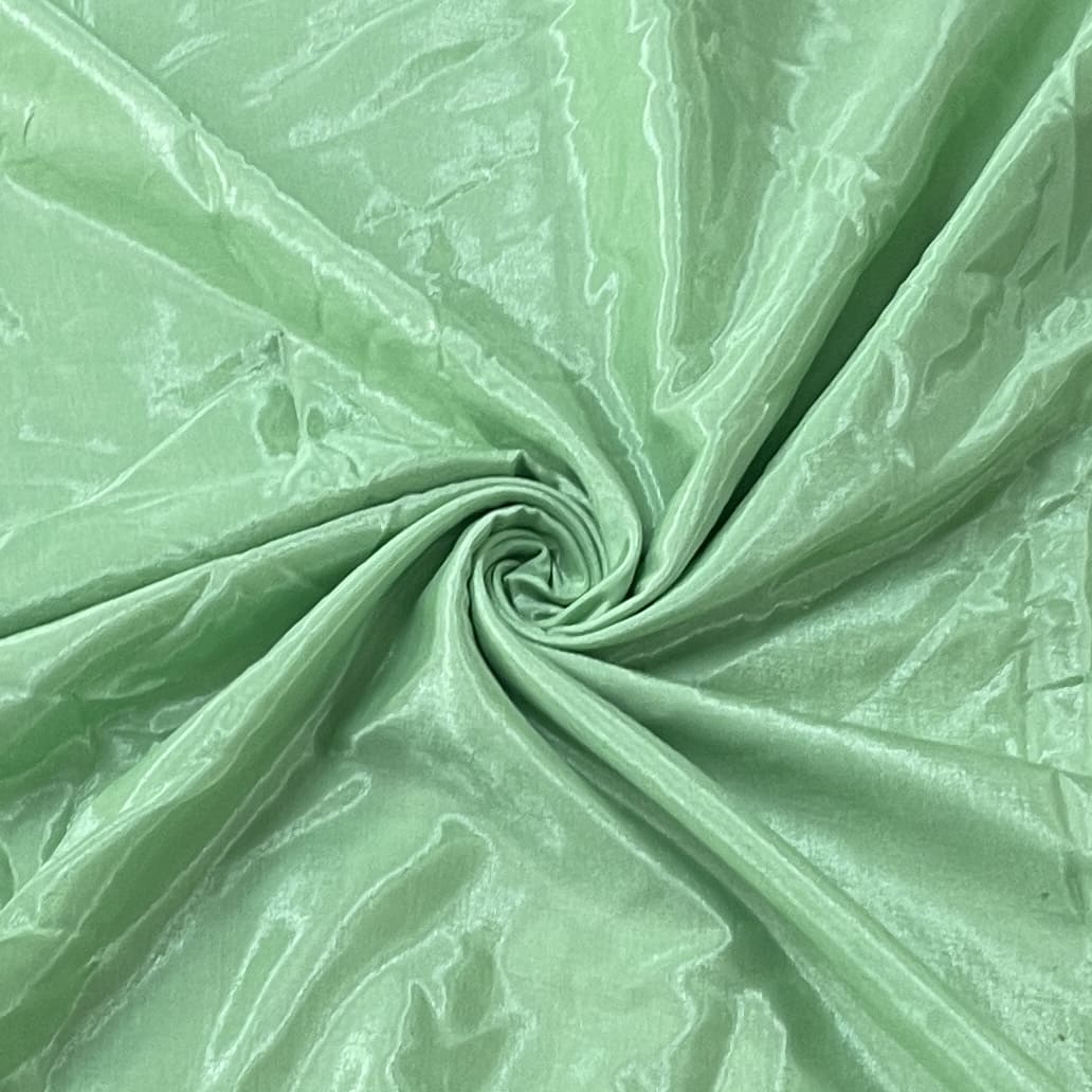 Pistachio Green Solid Shantoon Fabric
