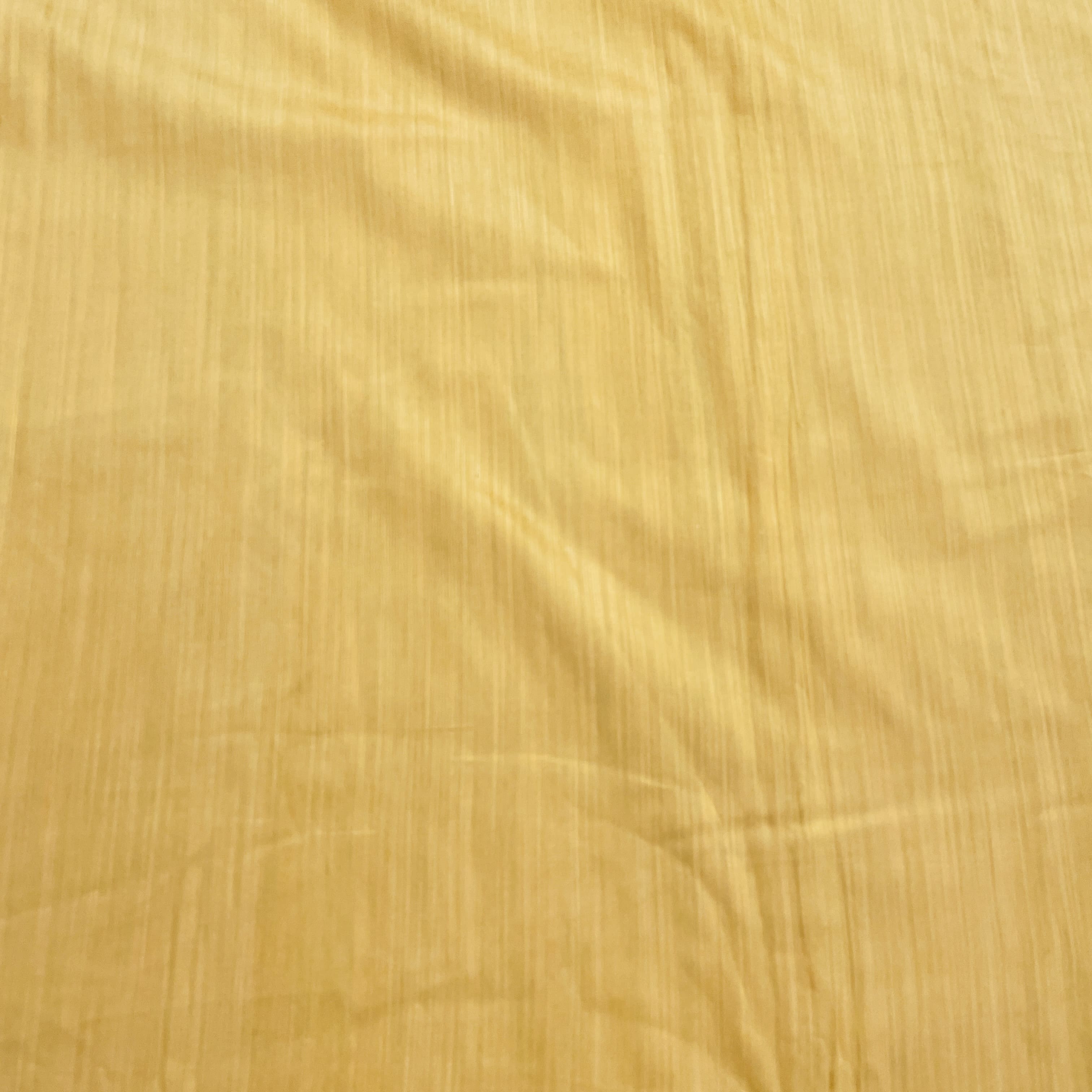 Yellow Solid Banarasi Cotton Slub Fabric