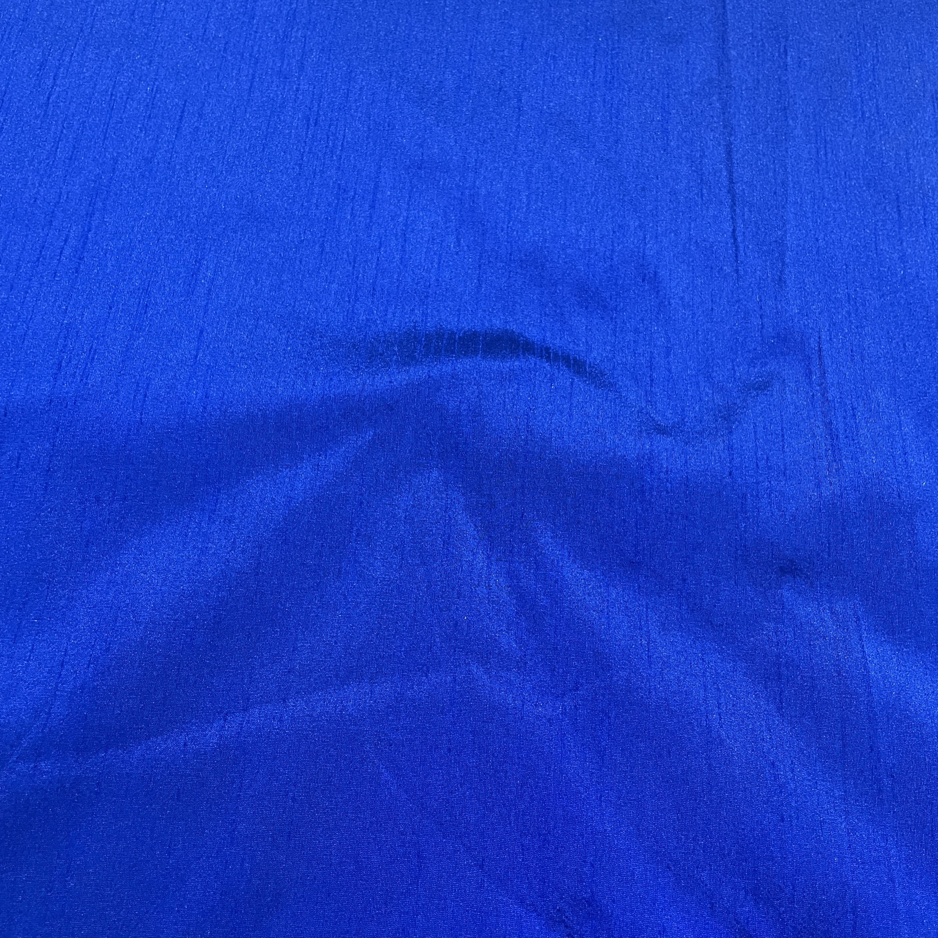 Navy Blue Solid Dupian Silk Fabric