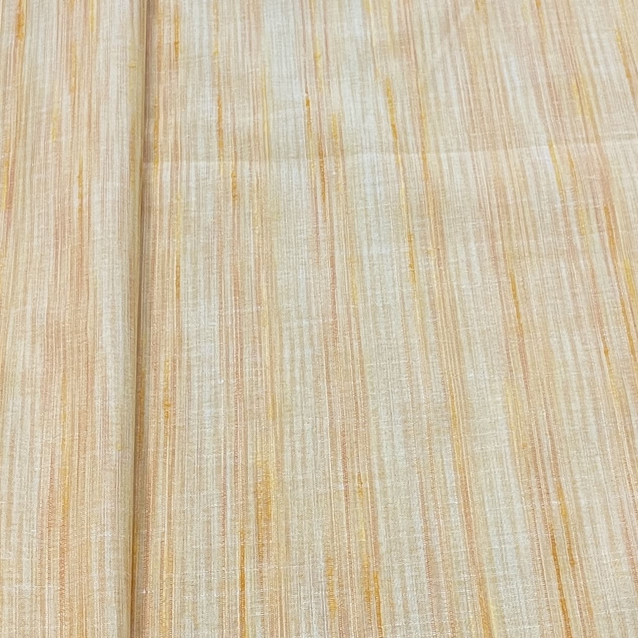 Beige Solid Khadi Linen Fabric