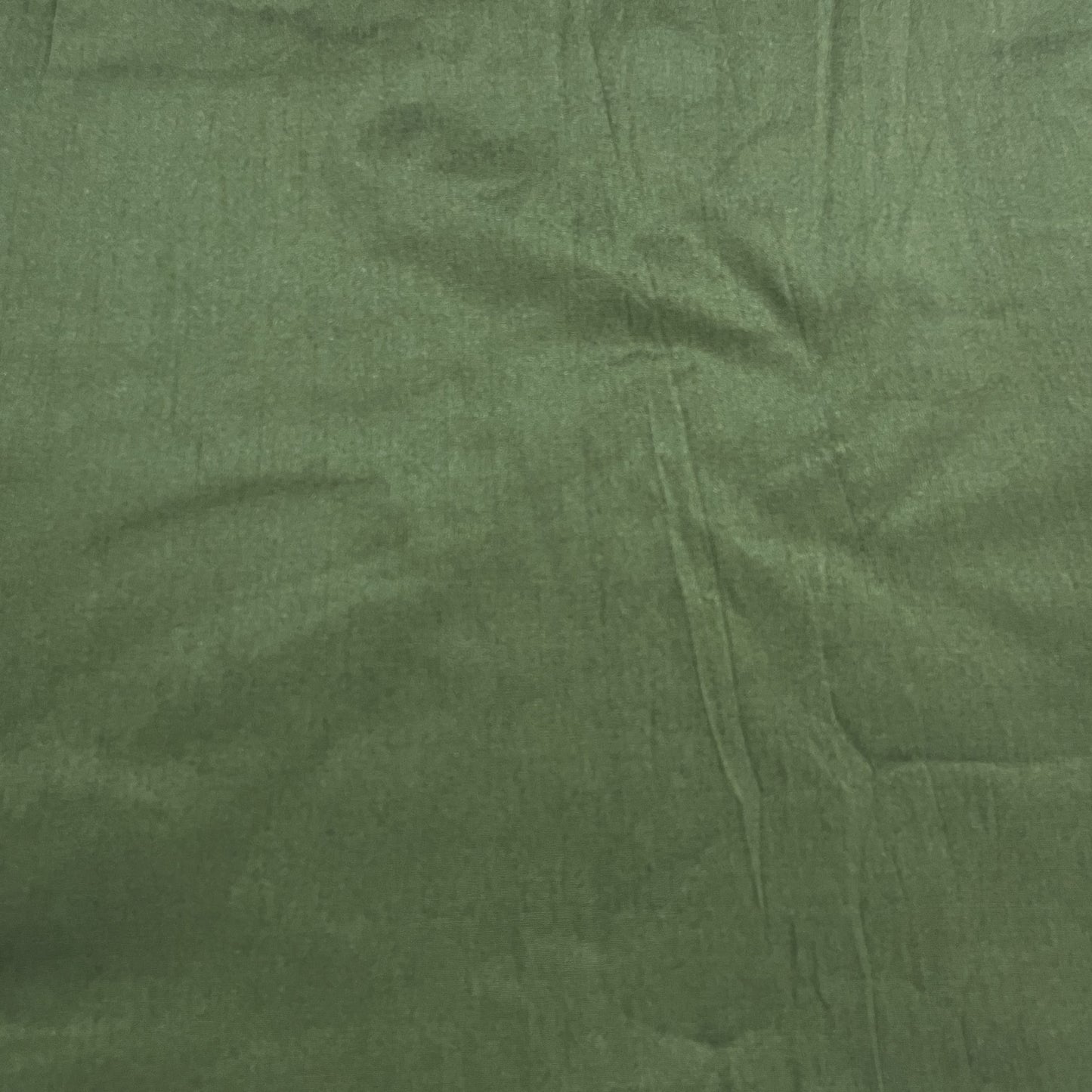 Jungle Green Solid Dupian Silk Fabric