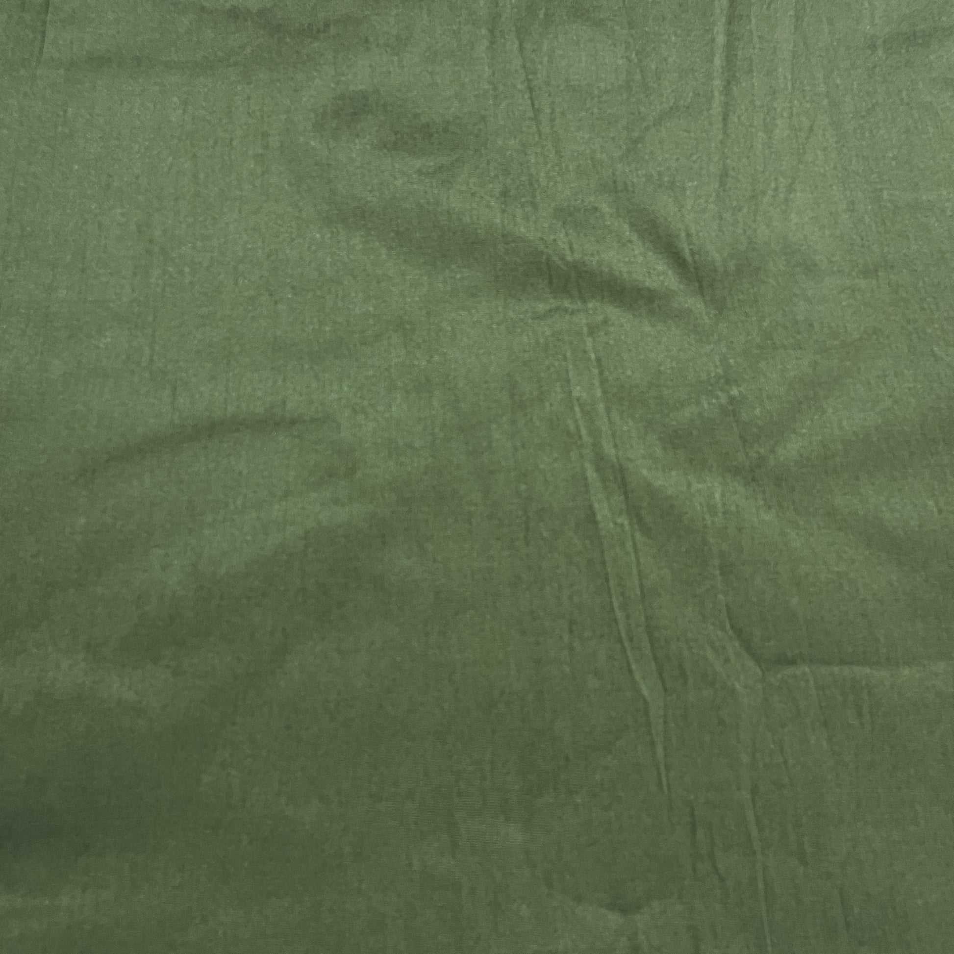 Jungle Green Solid Dupian Silk Fabric