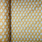 White & Yellow Geometerical Embroidery Cotton Schiffli Fabric - TradeUNO