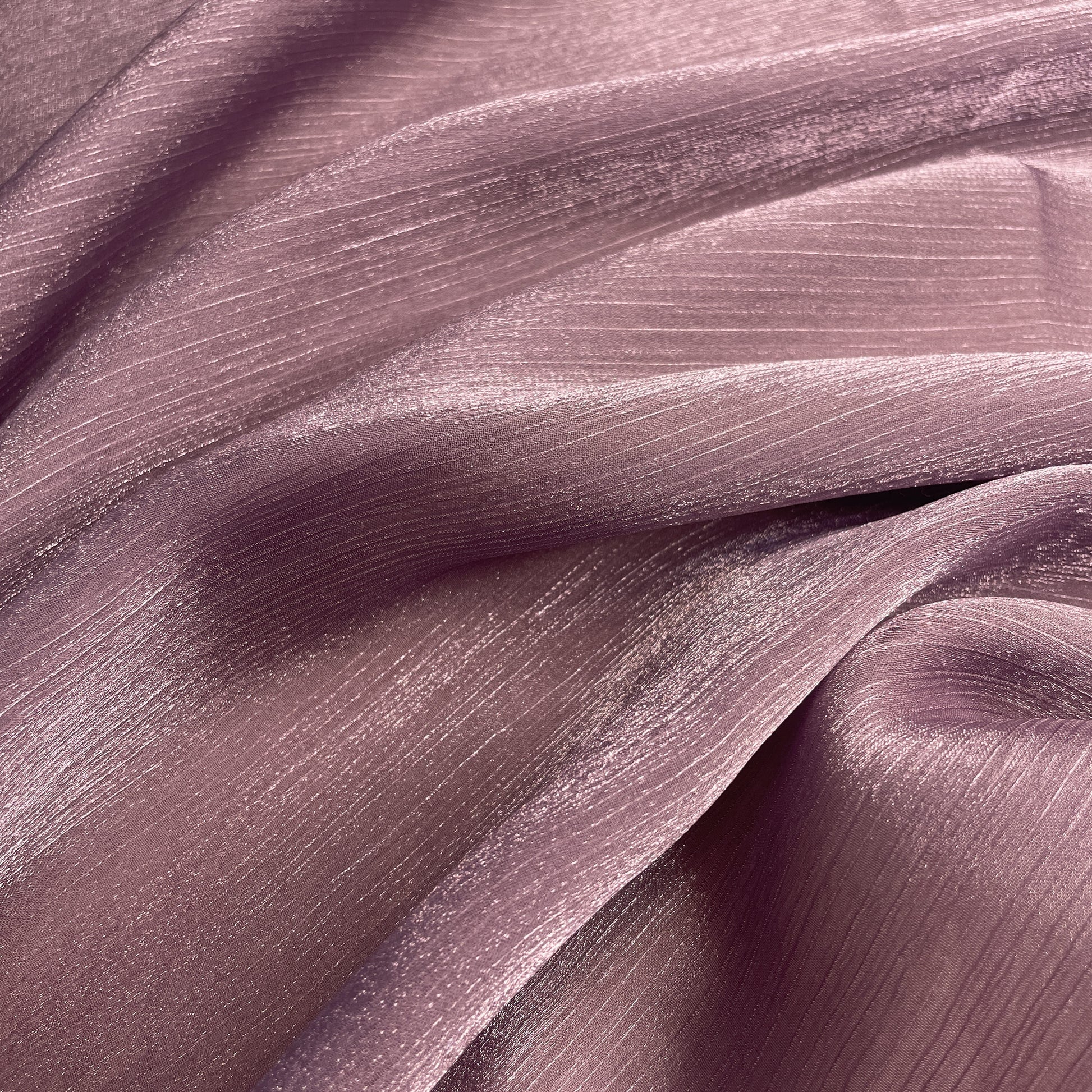 Premium Dusky Purple Solid Chiffon Organza Fabric