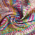 Premium Linen Organza Multicolor Geomatrical Abstract Print Fabric