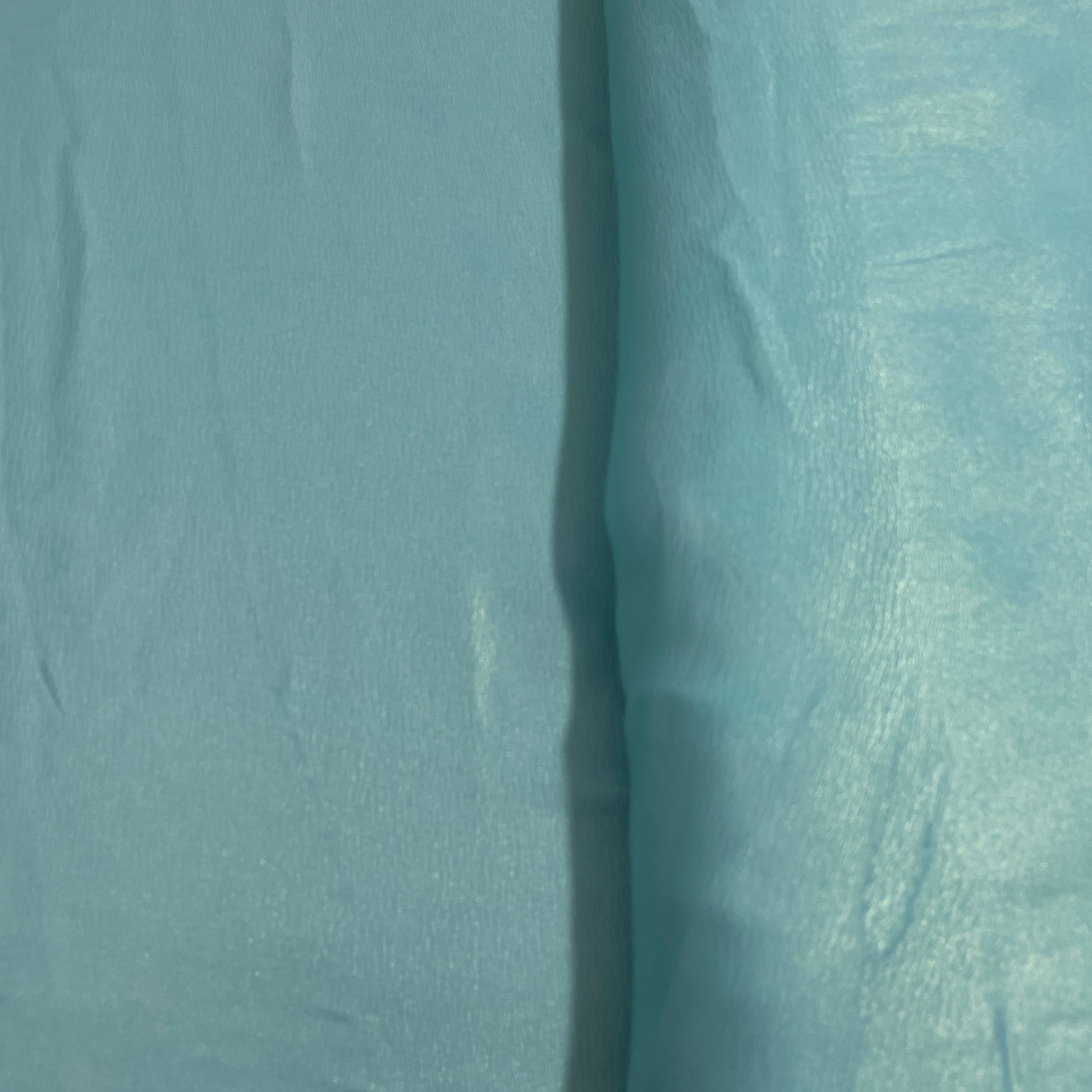 Aqua Blue Solid Gold Shimmer Geogrette Satin