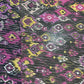 Premium Pink Black Ikkat Print Chiffon Fabric