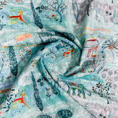turqoiuse green traditioanl embroidery schiffli cotton schiffli fabric cotton schiffli 8