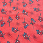 Red Kids Print Cotton Fabric