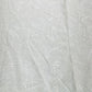 White Floral Sequence Embroidery Dyeable Organza Fabric
