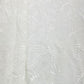 White Floral Sequence Embroidery Dyeable Organza Fabric
