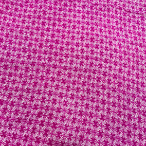 Pink Geometerical Print Rayon Fabric - TradeUNO