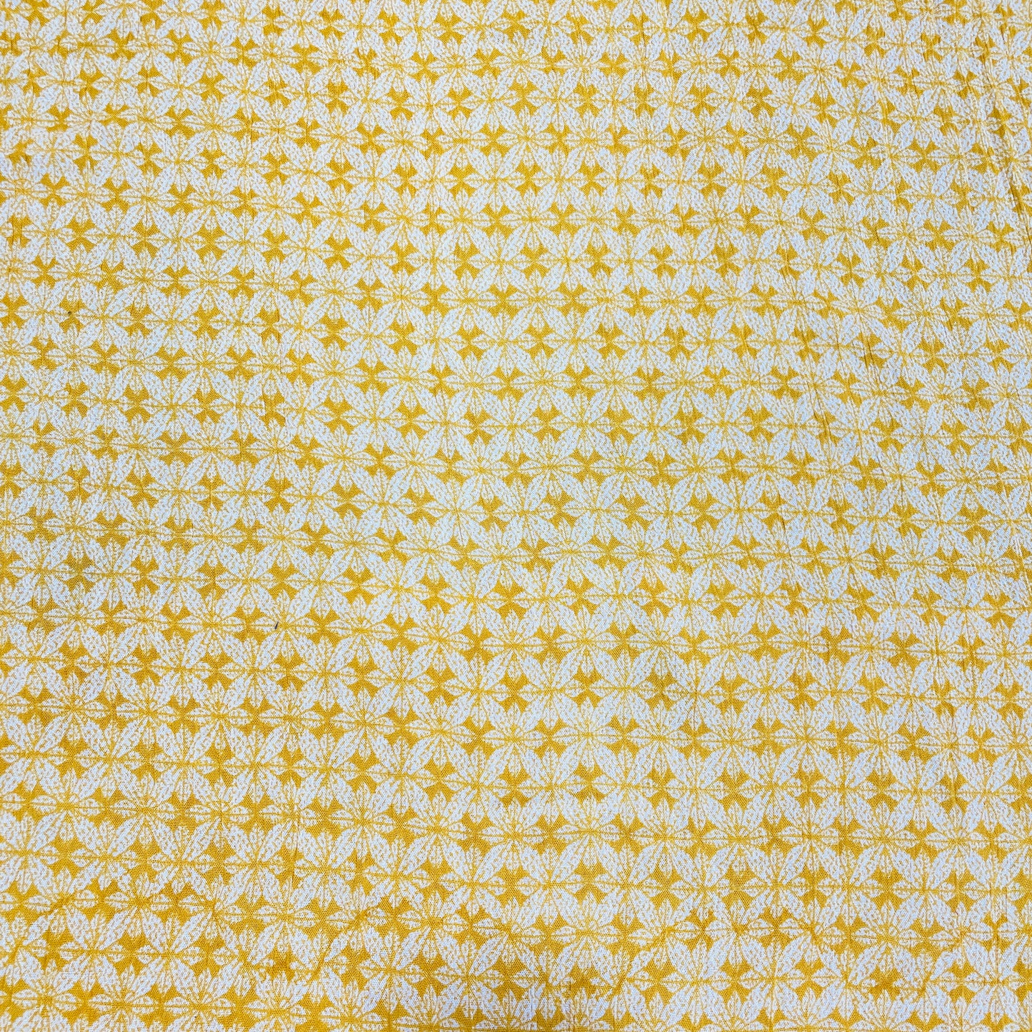 Yellow Geometerical Print Rayon Fabric - TradeUNO