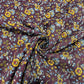 Purple Yellow Floral Print Rayon Fabric TU-11652 - TradeUNO